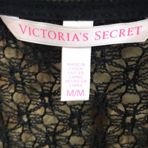 VICTORIA'S SECRET LONG BLACK CROCHET SWIM COVERUP - Picture 5 of 11